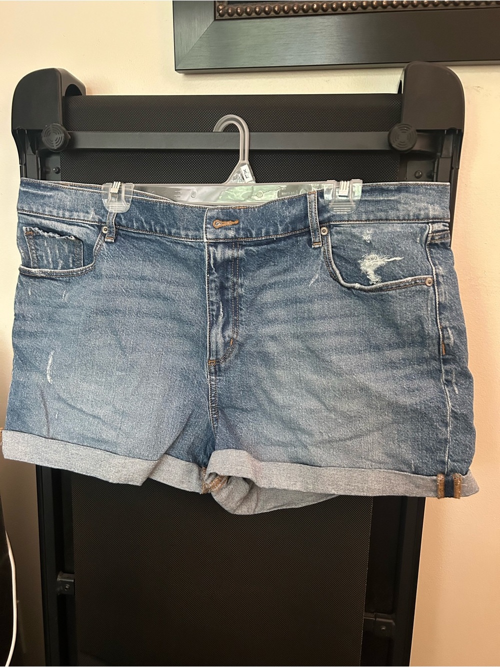 LOFT denim jean shorts size 16